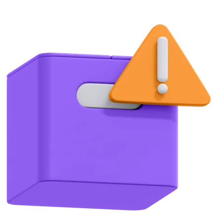 Paketwarnung  3D Icon