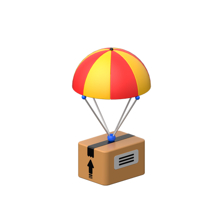 Aktualisierungen zur Paketzustellung.  3D Icon