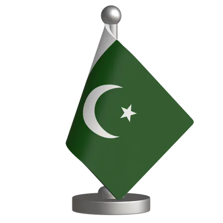 Pakistan Desk Flag  3D Icon