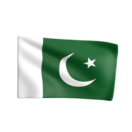 Pakistan Flag  3D Icon