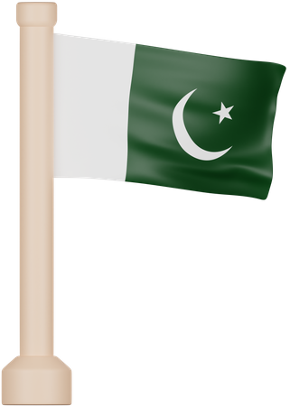 Pakistan Flag  3D Icon