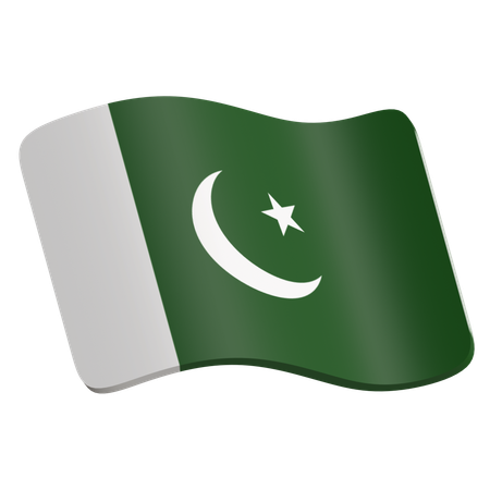 Pakistan Flag  3D Icon