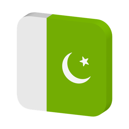 Pakistan Flag  3D Icon