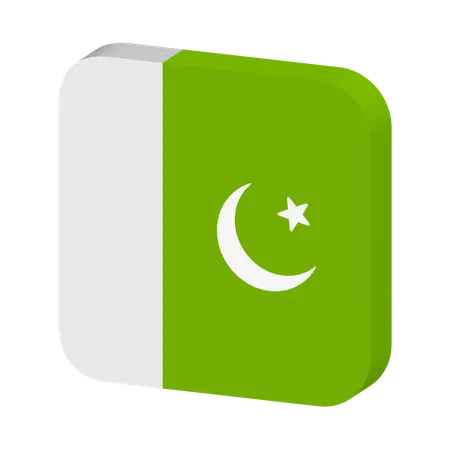 Pakistan Flag  3D Icon