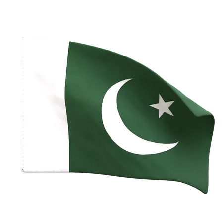 Pakistan Flag  3D Icon