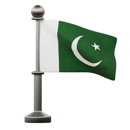 Pakistan Flag  3D Icon