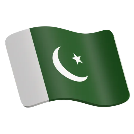 Pakistanische Flagge  3D Icon