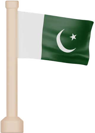 Pakistanische Flagge  3D Icon