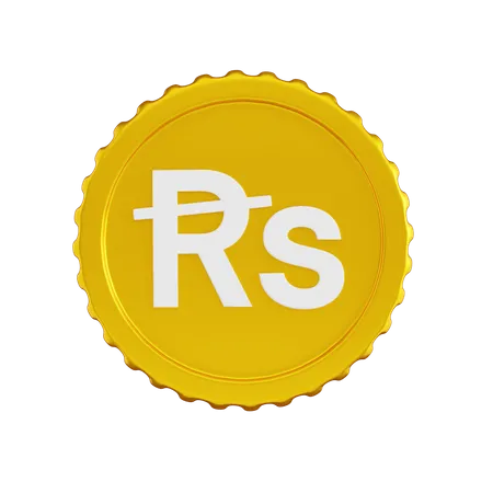 Pakistan Rupee Coin  3D Icon