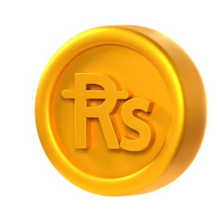 Pakistanische Rupie-Münze  3D Icon