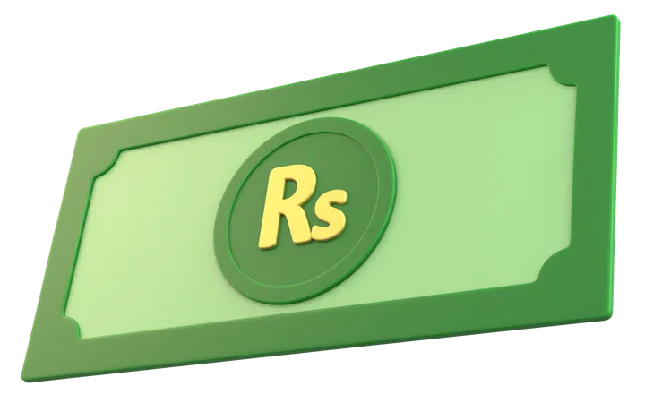 Pakistani Rupee Money  3D Icon