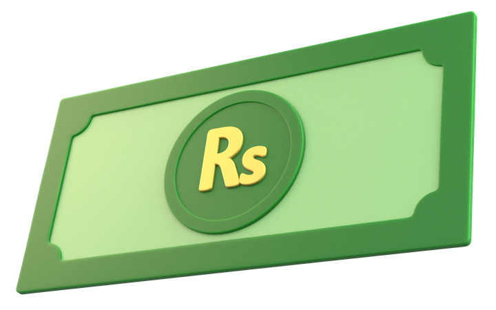 Pakistani Rupee Money  3D Icon