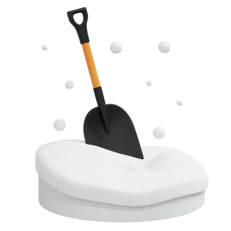 Pala de nieve  3D Icon