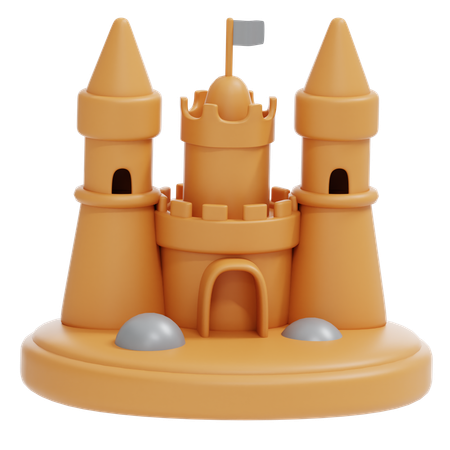 Palácio de areia  3D Icon