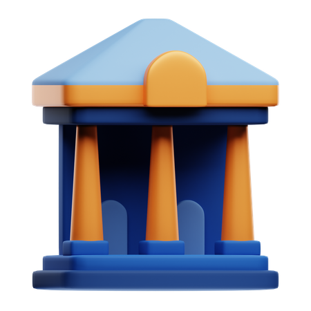 Palacio de justicia  3D Icon