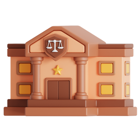 Palacio de justicia  3D Icon