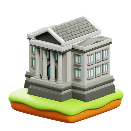 Palacio de justicia  3D Icon