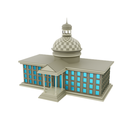 Palacio de justicia  3D Illustration