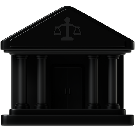 Bâtiment du tribunal  3D Icon