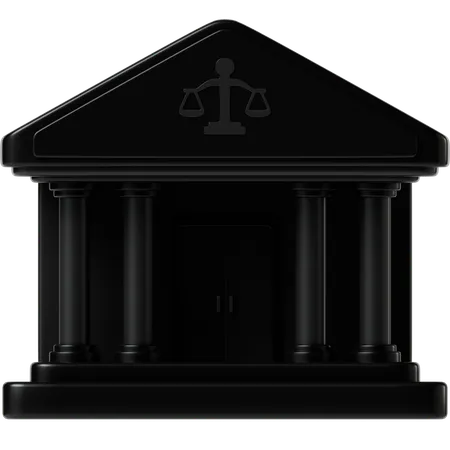 Bâtiment du tribunal  3D Icon