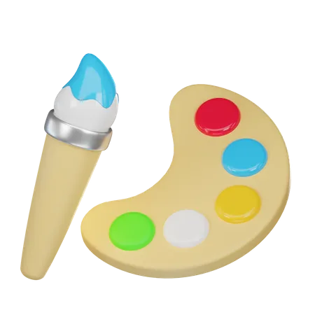 Paleta de cores  3D Icon