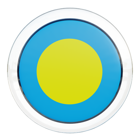 Palau Flag  3D Icon