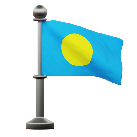 Palau Flag  3D Icon