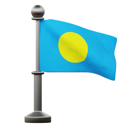 Palau Flag  3D Icon