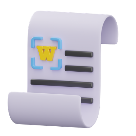 Palavra  3D Icon