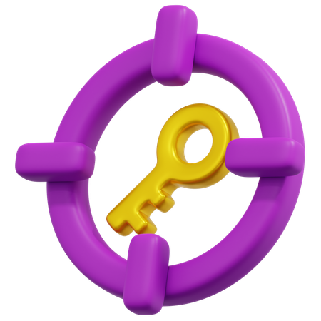 Palavra-chave alvo  3D Icon