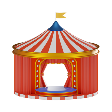 Palco de carnaval  3D Icon