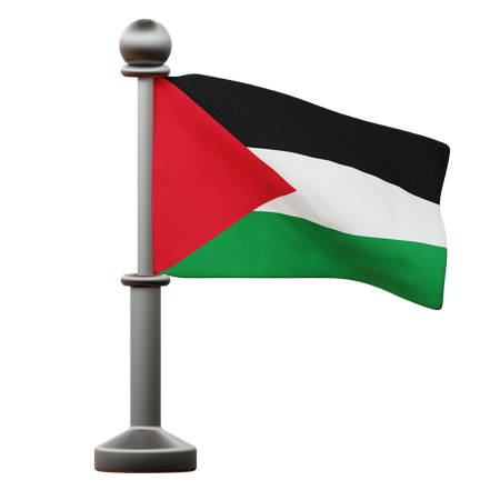 Palestina Flag  3D Icon