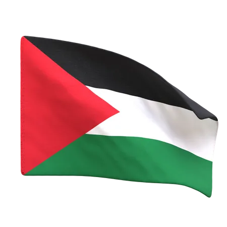Palestina Flag  3D Icon