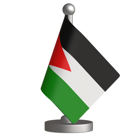 Bandeira de mesa da palestina  3D Icon