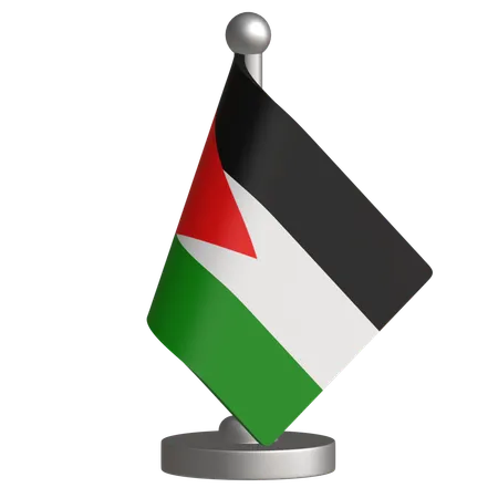 Palestine Desk Flag  3D Icon