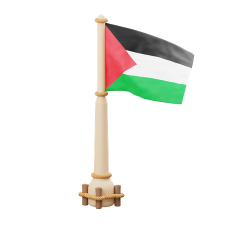 Palestine Flag 3D Icon