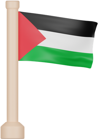 Palestine Flag 3D Icon
