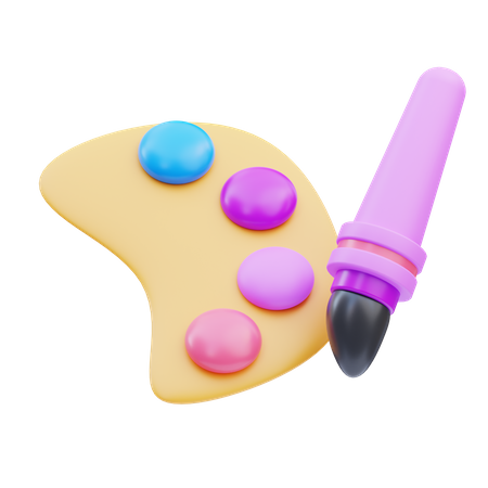 Paleta criativa  3D Icon