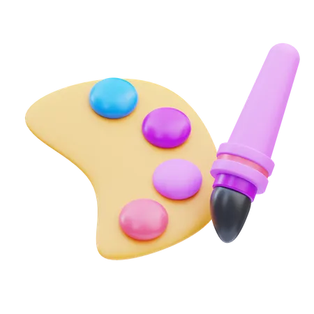 Paleta criativa  3D Icon