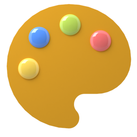 Paleta de color  3D Icon