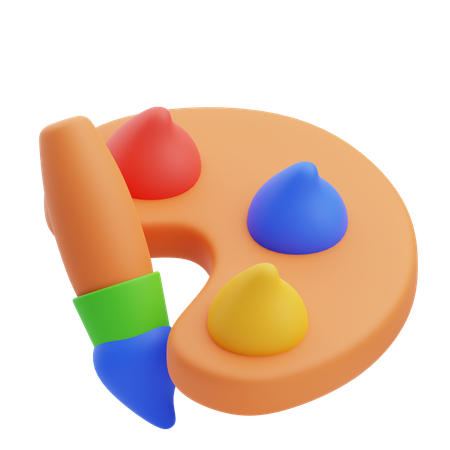 Paleta de color  3D Icon