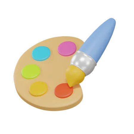 Paleta de color  3D Icon