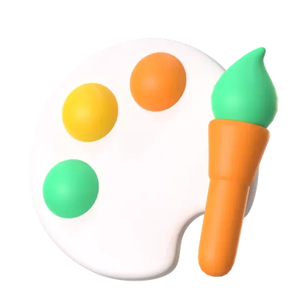 Paleta de color  3D Icon