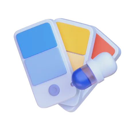 Paleta de color  3D Icon