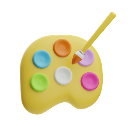 Paleta de color  3D Icon