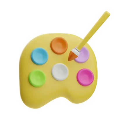 Paleta de color  3D Icon