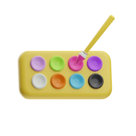 Paleta de color  3D Icon