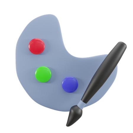 Paleta de cores  3D Icon