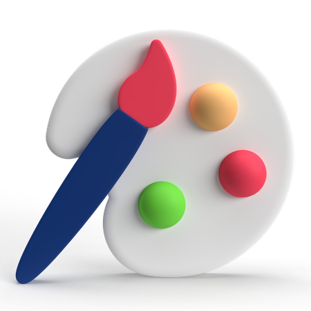 Paleta de cores  3D Icon