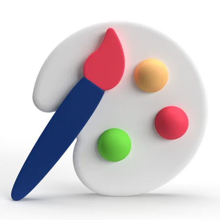 Paleta de cores  3D Icon